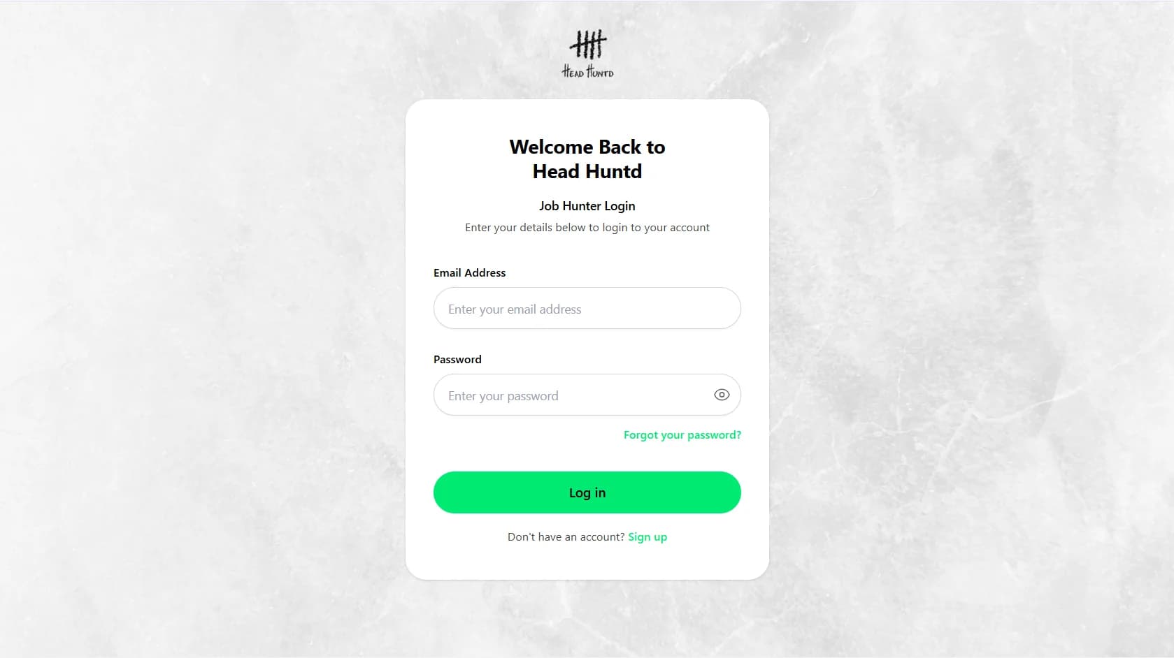 Headhuntd — Web project by Hexicle